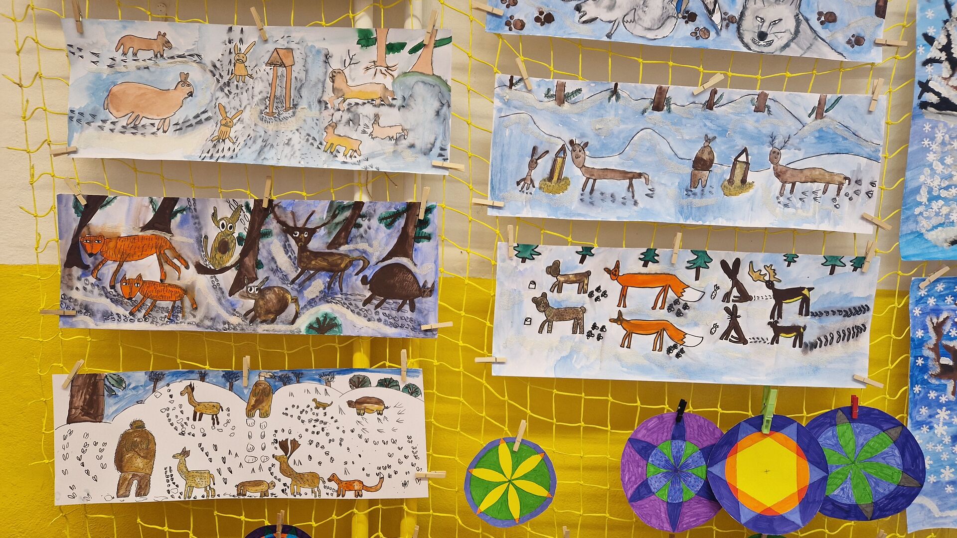 Výtvarné téma - zvířata v lese