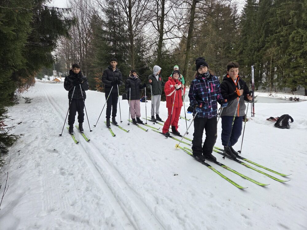 Sedmáci na lyžařském výcviku